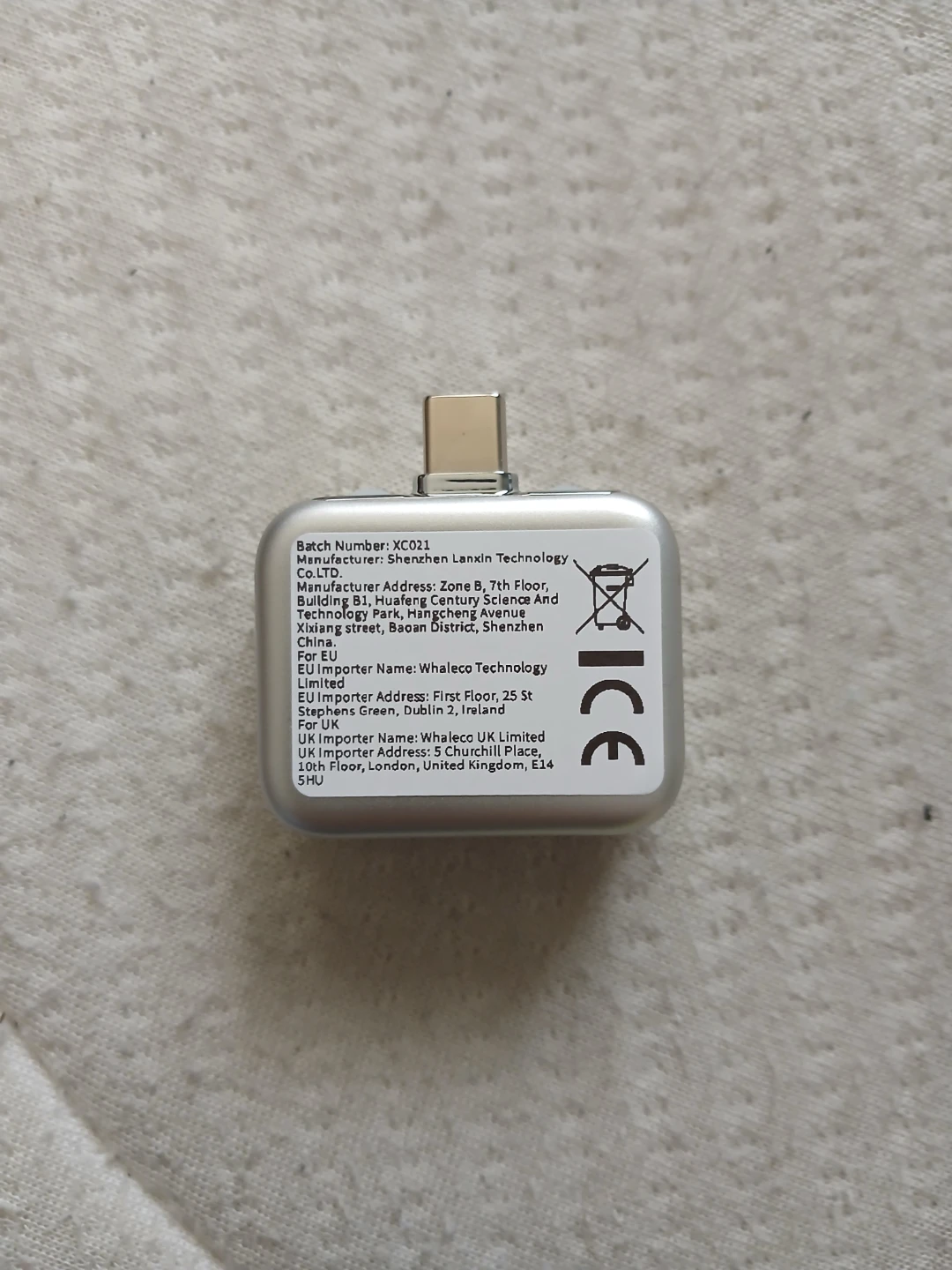 140W Type-C To Type-C Auto Power Off Charging Adapter - photo 5