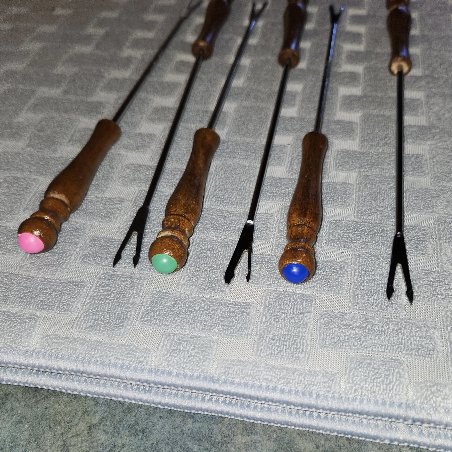 6 Vintage Fondue Forks from the 1970s