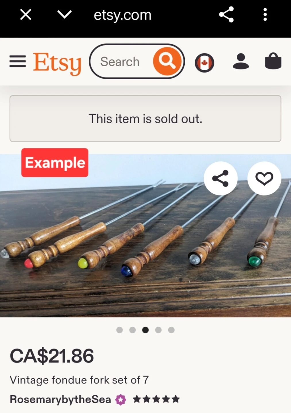 6 Vintage Fondue Forks from the 1970s - photo 4