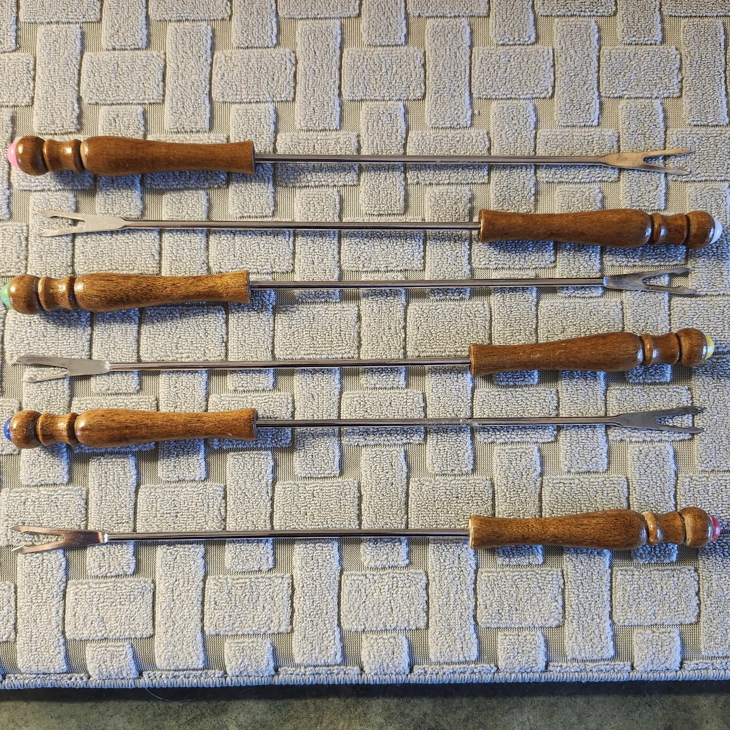 6 Vintage Fondue Forks from the 1970s - photo 5