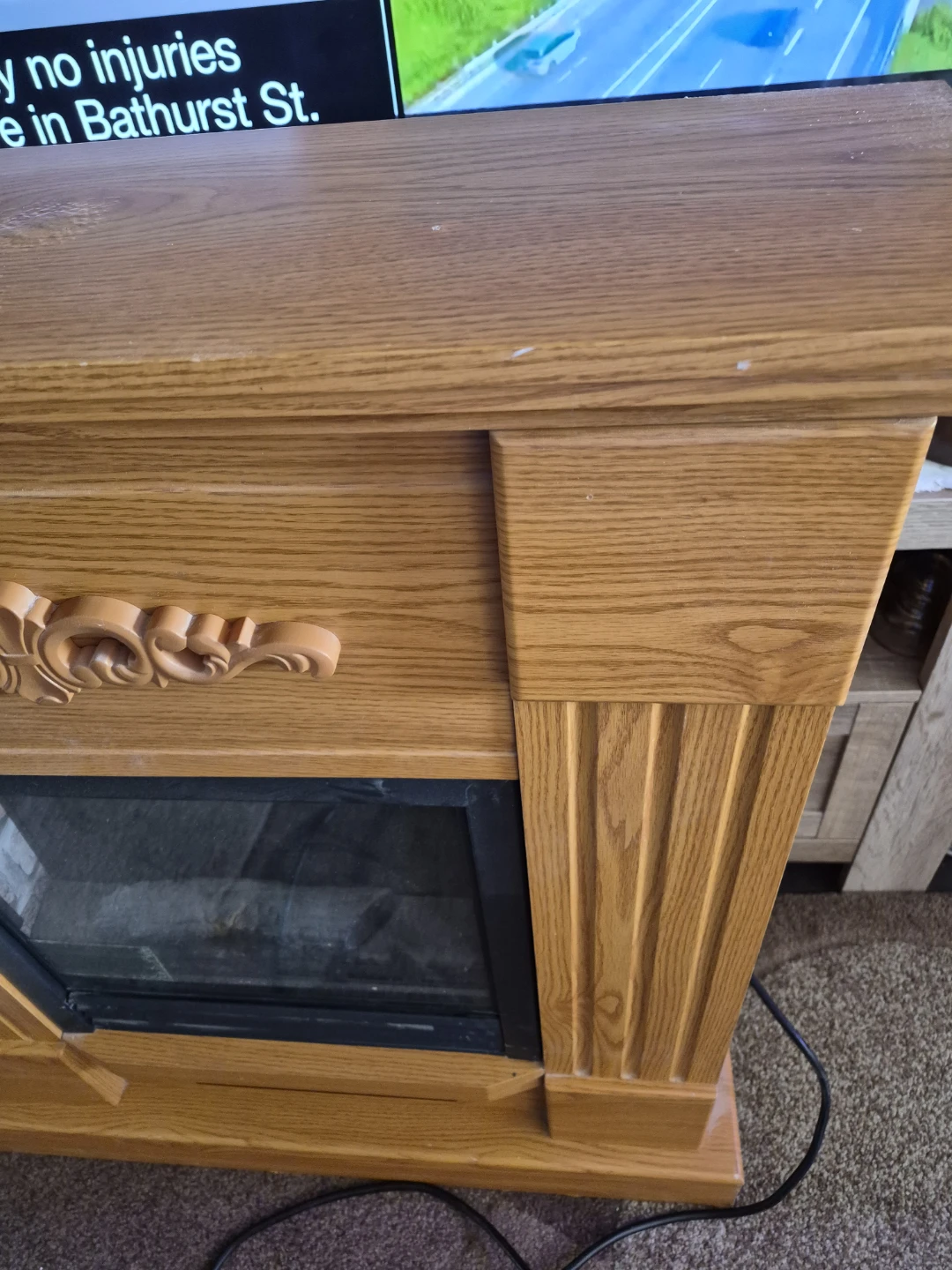 Electric Fireplace Model NDF-65NB-1  Works Great - photo 5