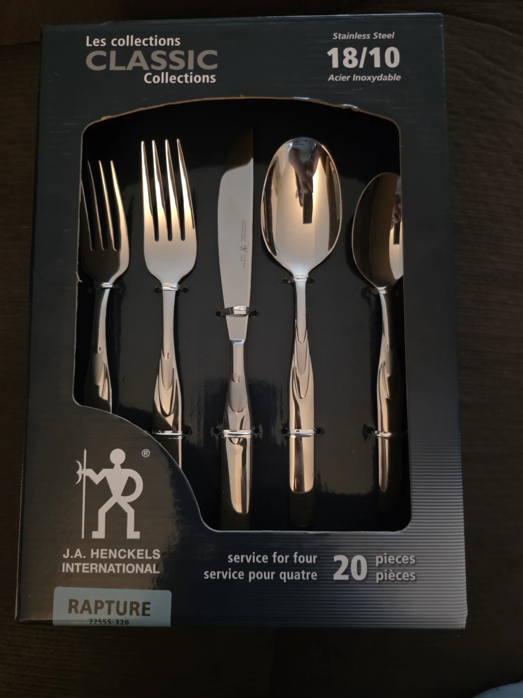 J.A. Henckels International Rapture 20-Piece Flatware Set