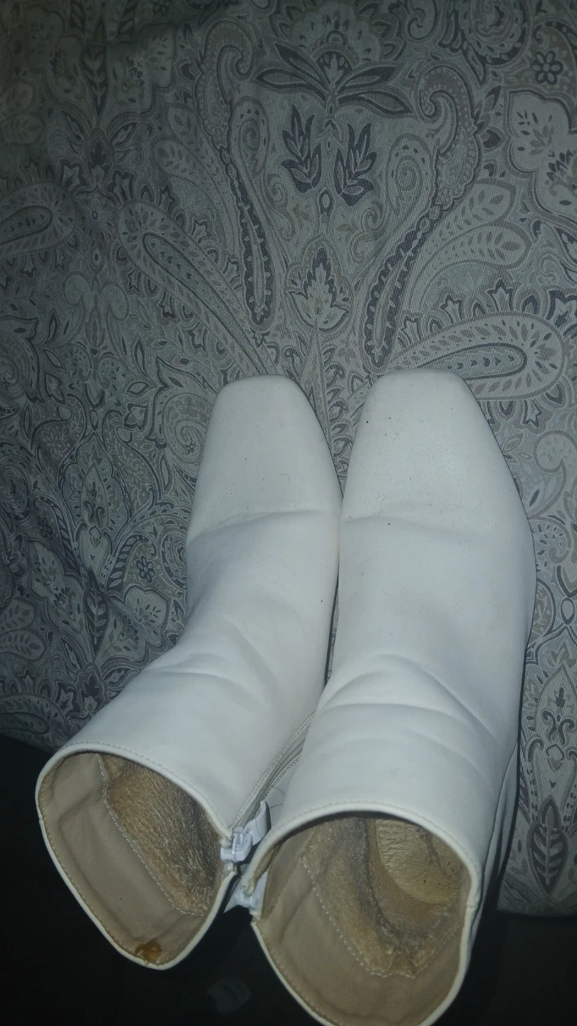Women's white booties - photo 2