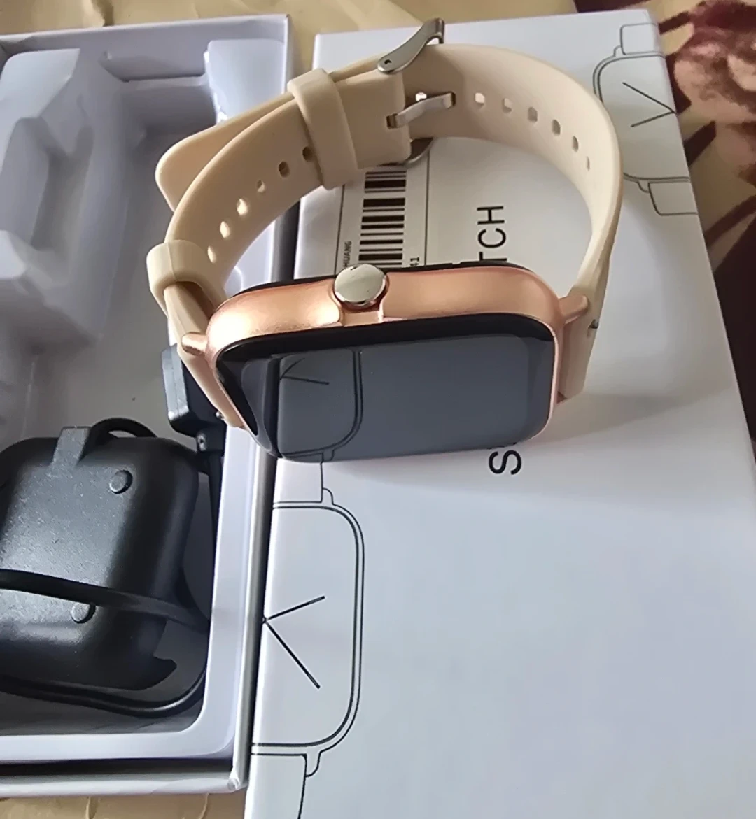 Brand new Smart Watch with Rose Gold Case and Beige Strap - photo 3