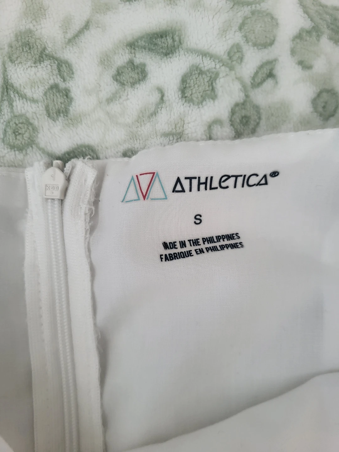 Athletica white linen strap dress with ruffles - photo 2