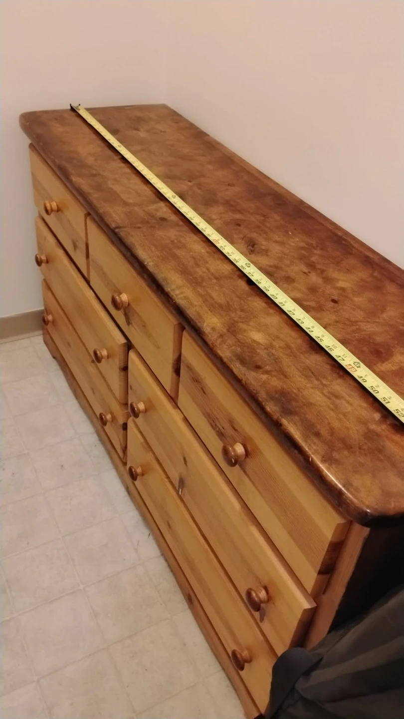 Wooden Dresser with 7 Drawers