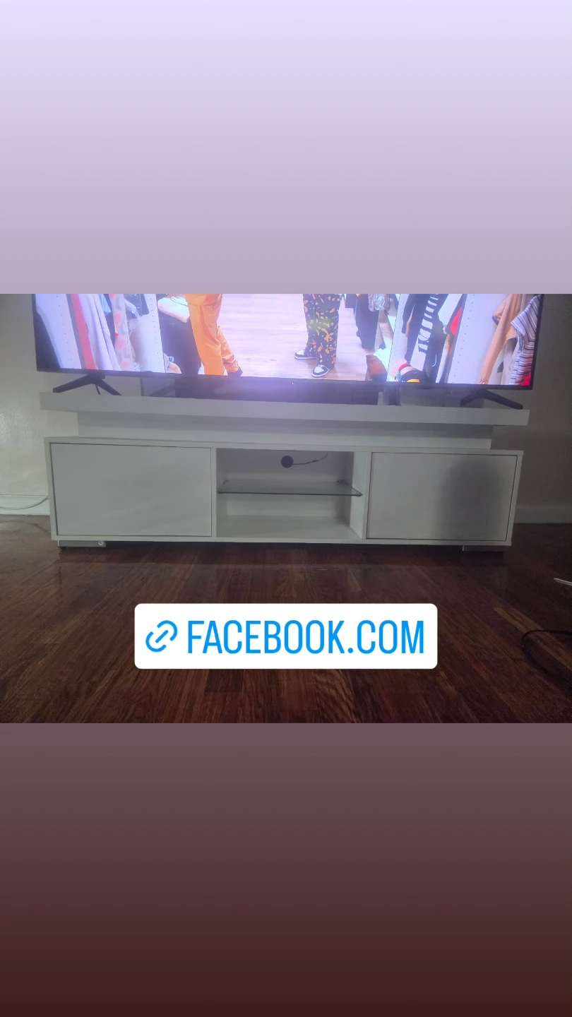 YITAHOME White TV Stands for Living Room - photo 2