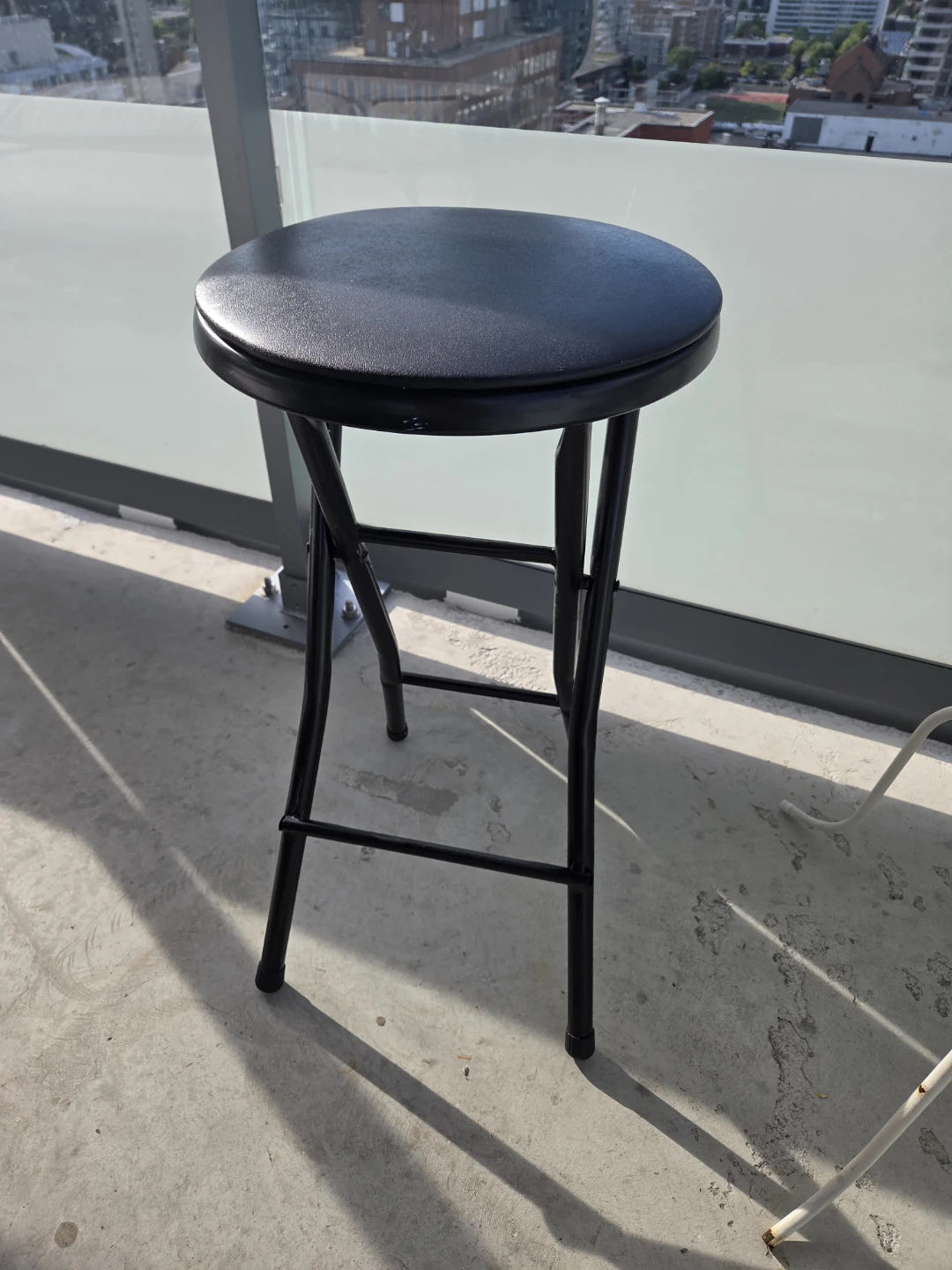 Black Folding Bar Stool