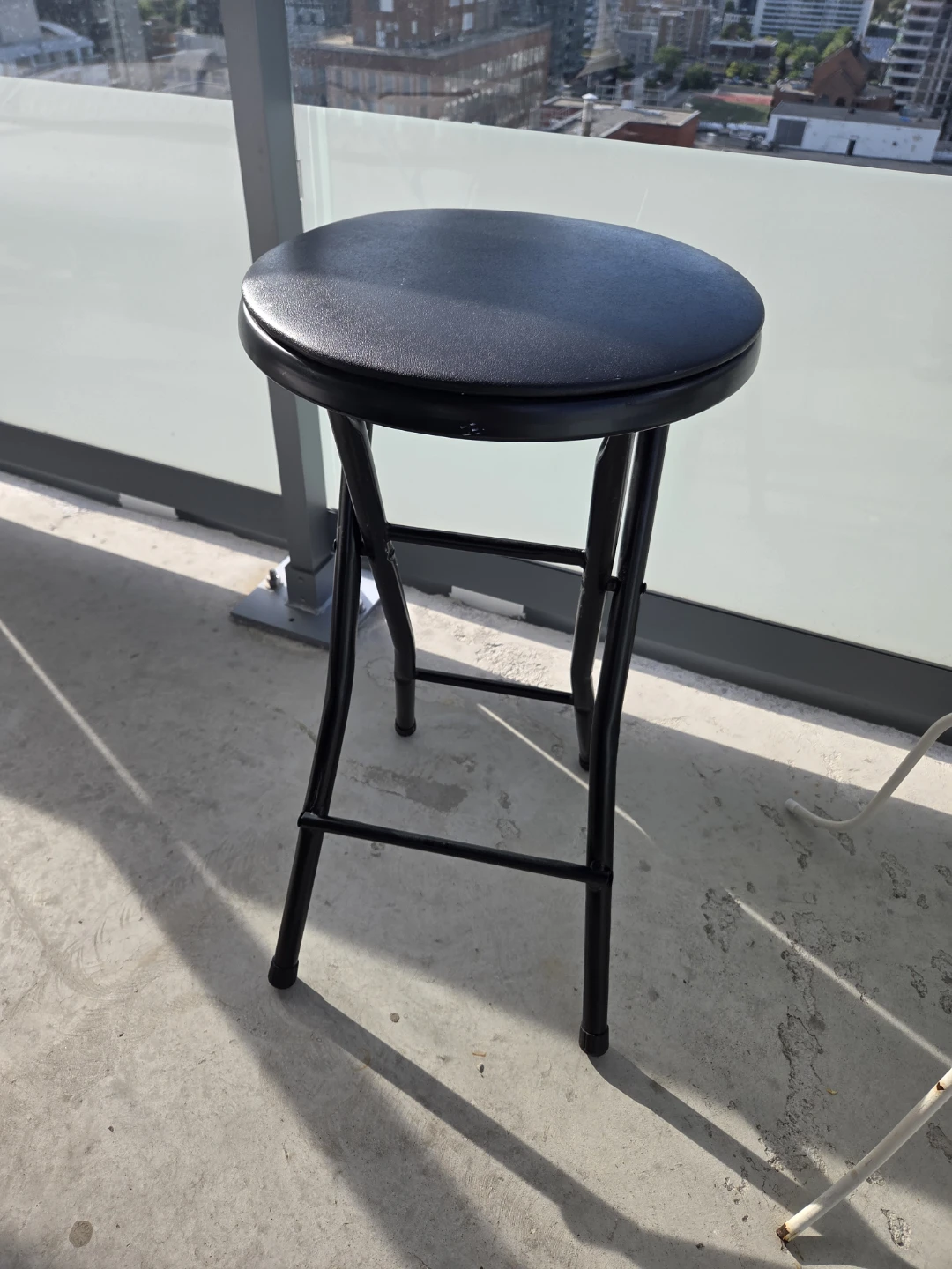 Black Folding Bar Stool - photo 2