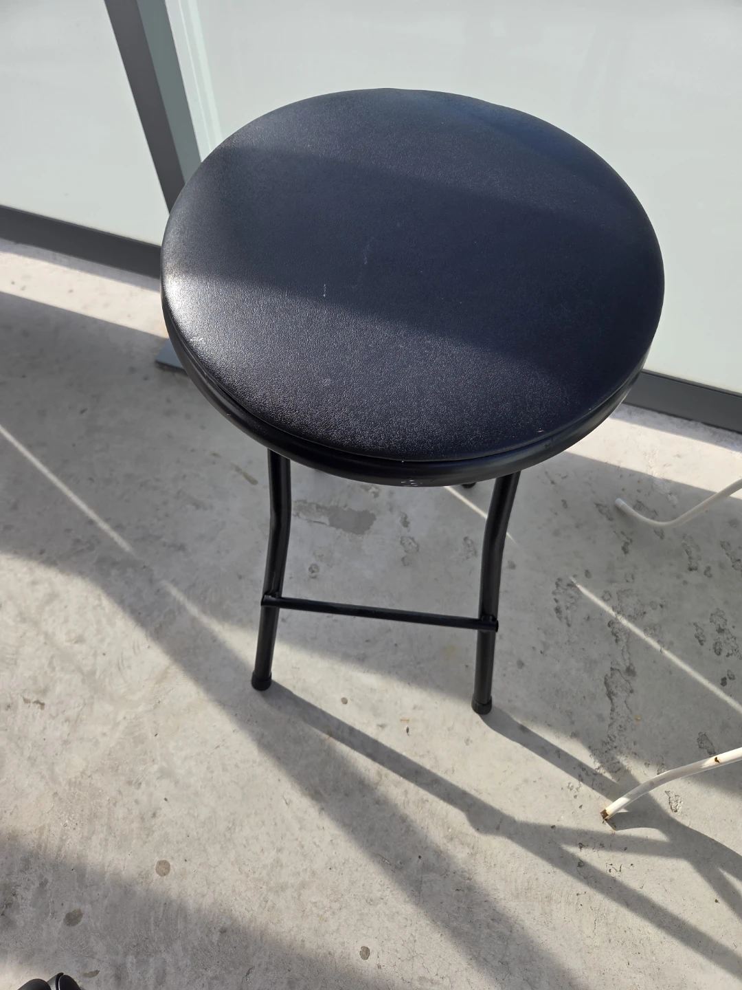 Black Folding Bar Stool - photo 3