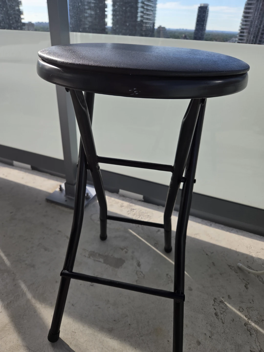 Black Folding Bar Stool - photo 4