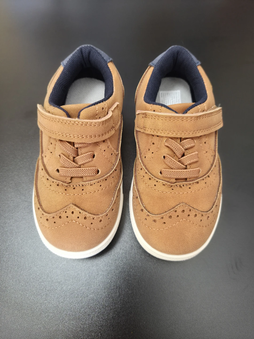 Children's Brown Wingtip Brogue Shoes