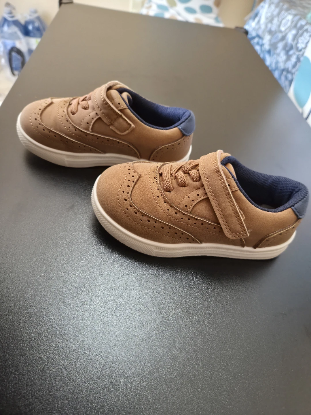Children's Brown Wingtip Brogue Shoes - photo 2
