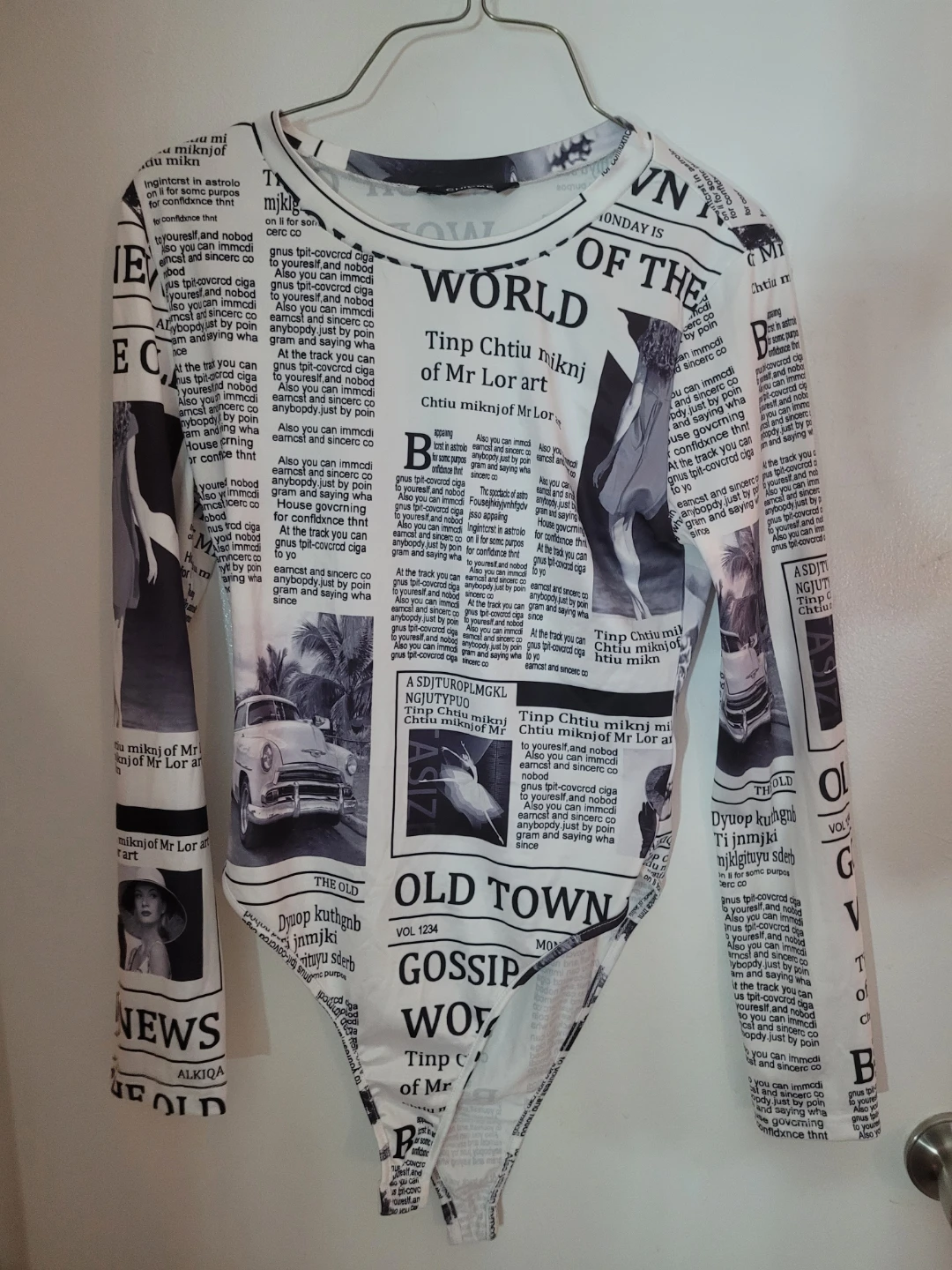 Long Sleeve Graphic Bodysuit