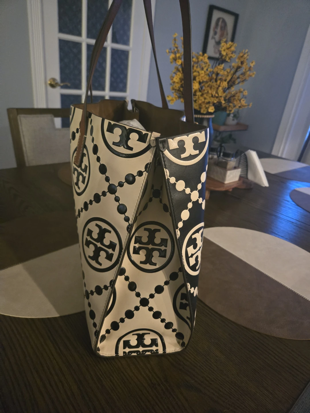 Tory Burch T Monogram Contrast Embossed Tote - photo 3