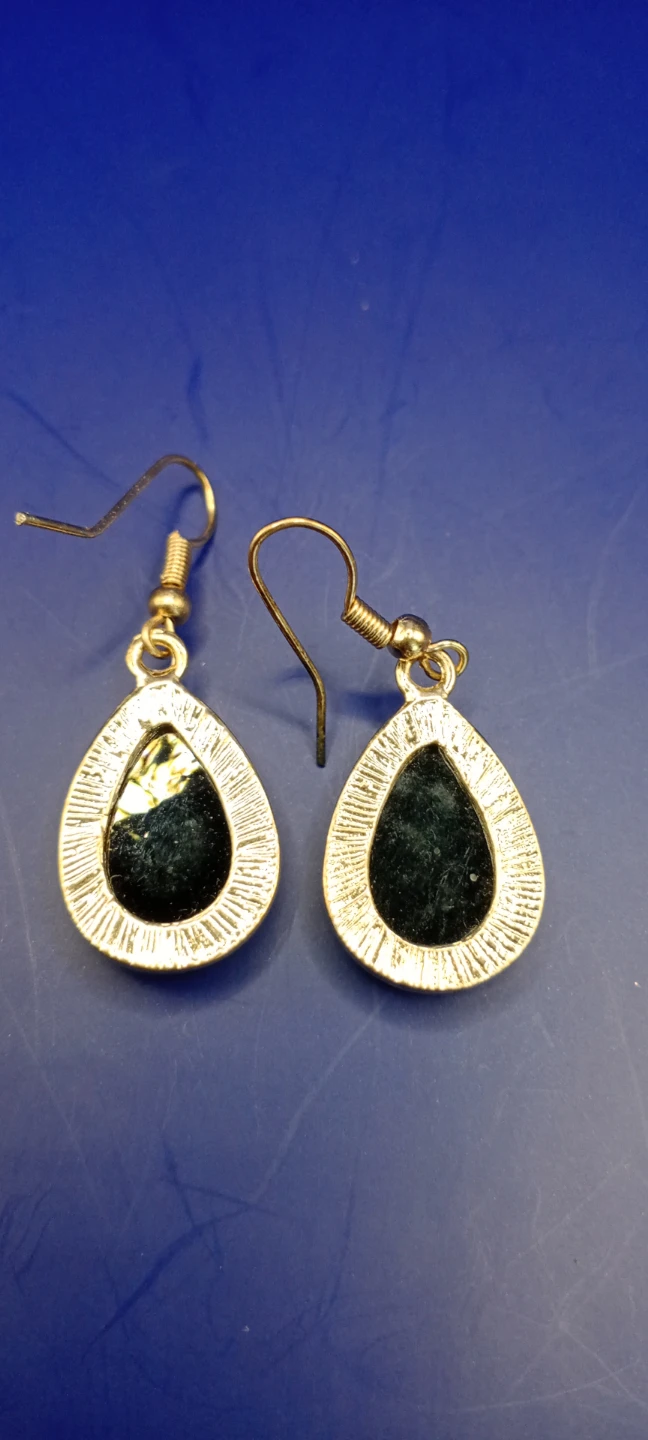 Teardrop Black Rhinestone Earrings - photo 3