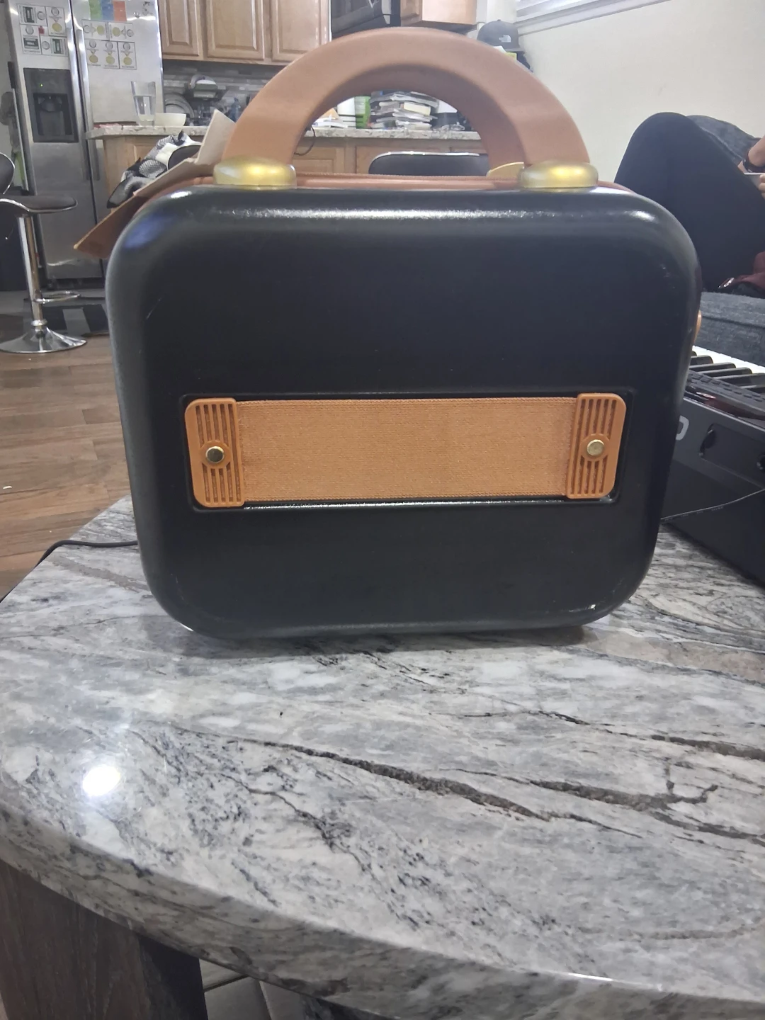 Chariot Black Vanity Case with Tan Accents - photo 3