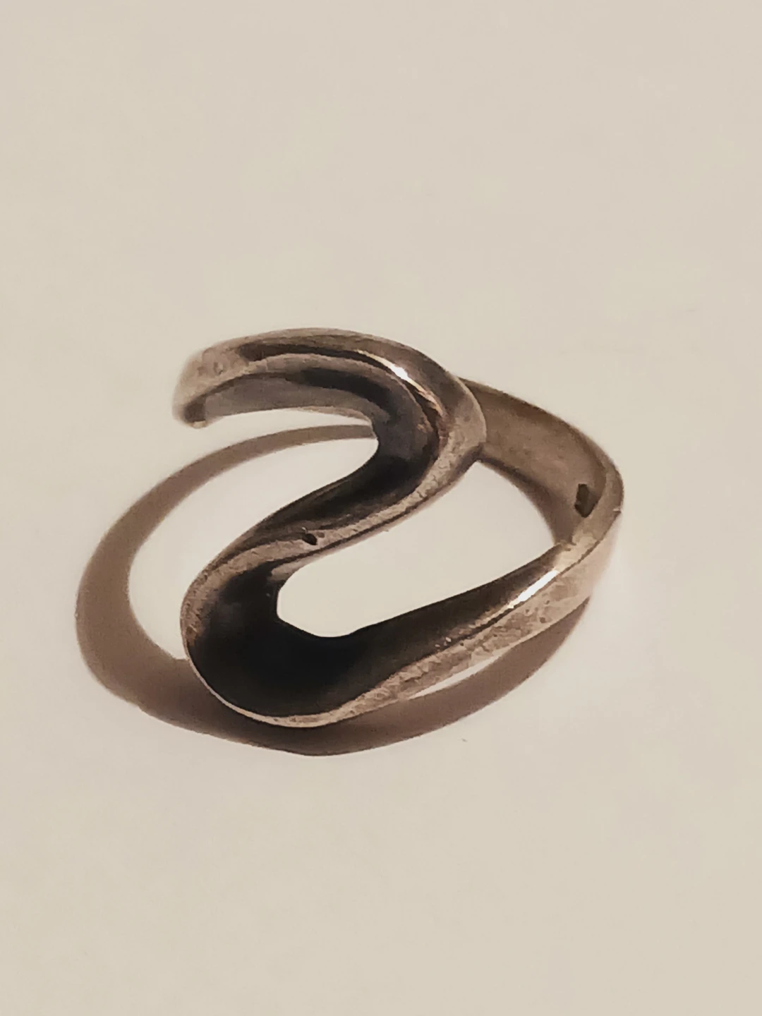 Taxco Mexico Signed Sterling Silver 925 Swirl Ring.9. - photo 3