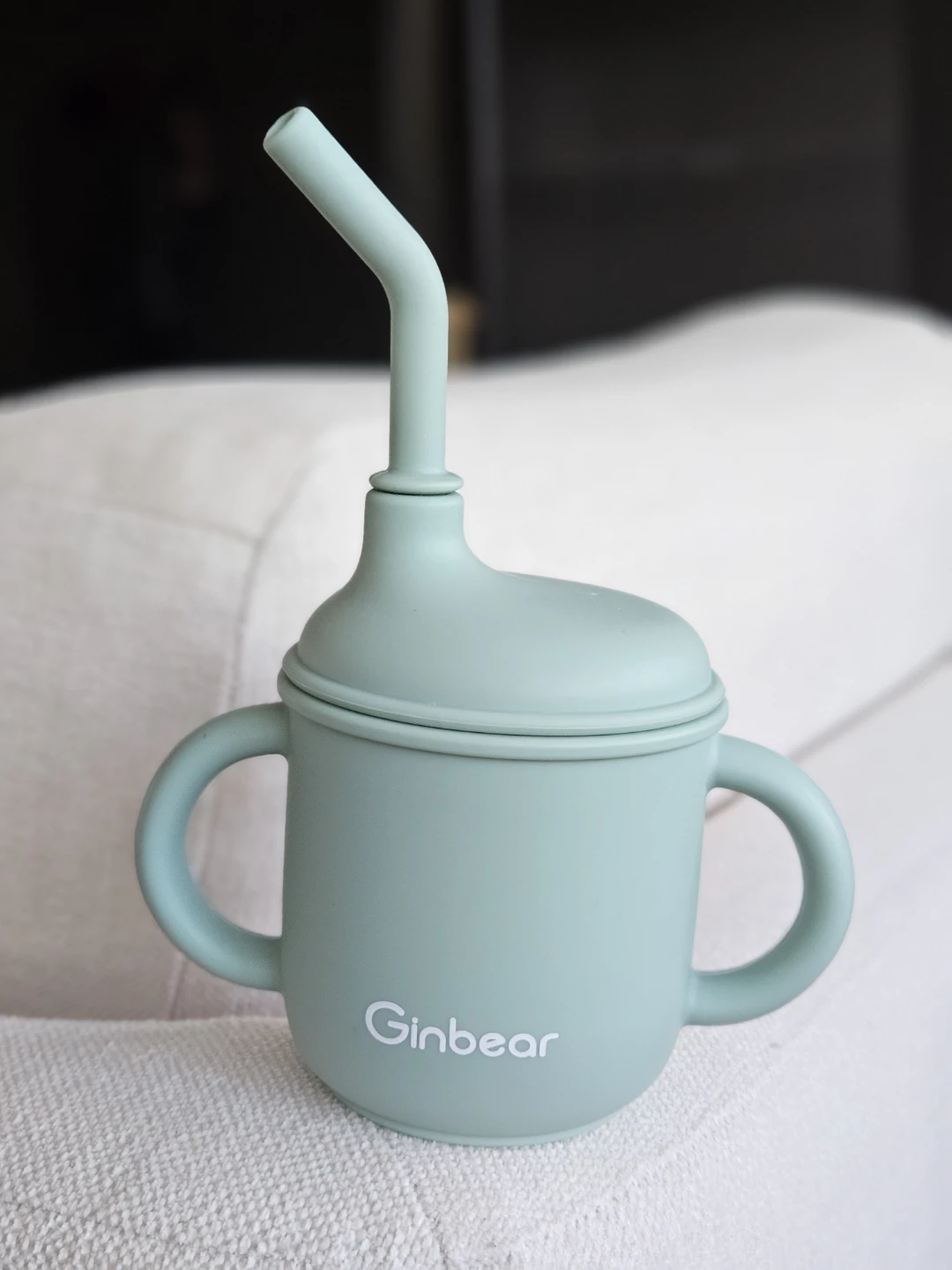Ginbear Silicone Straw baby Cup