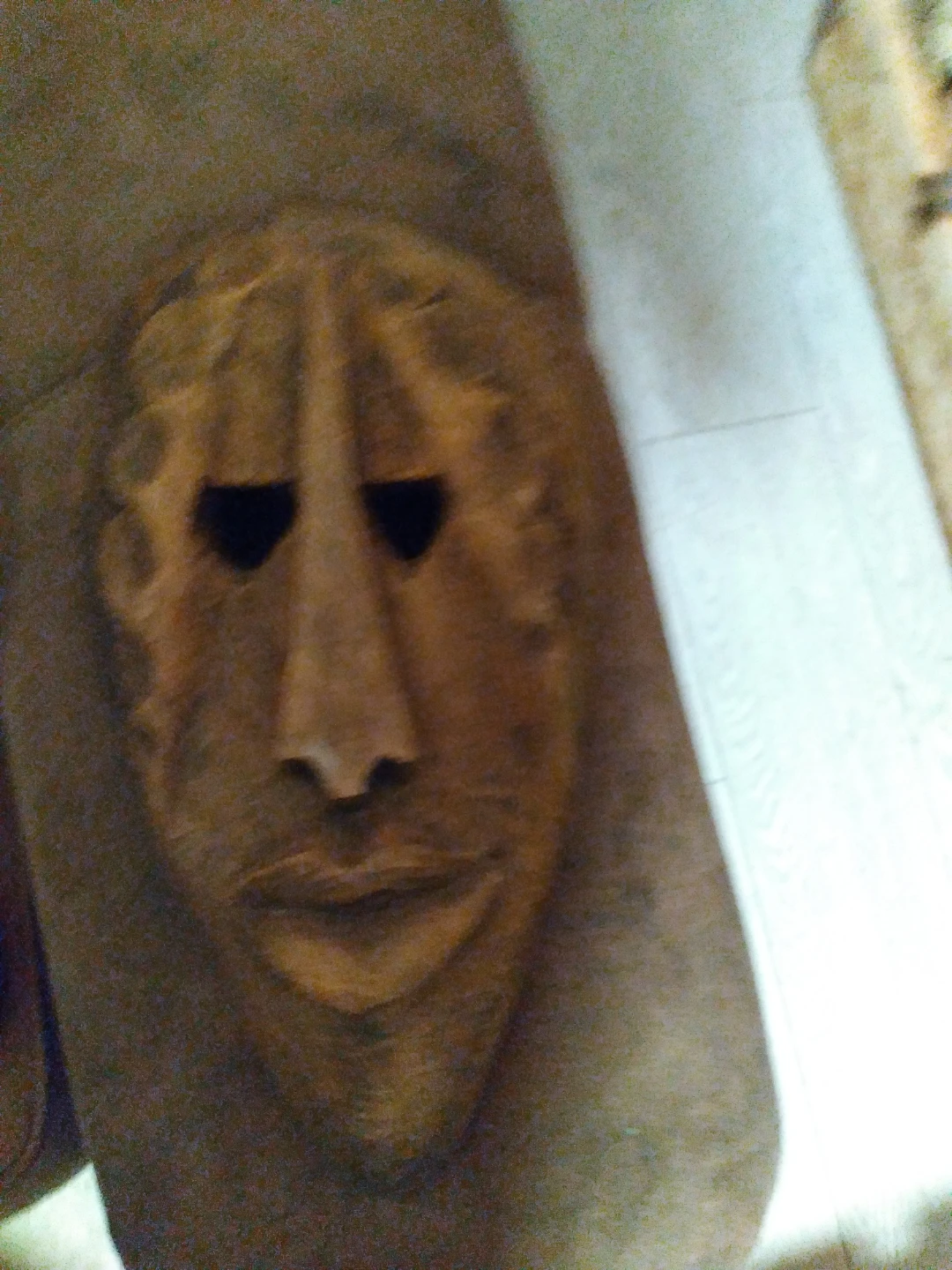 Wooden Carved Face Mask