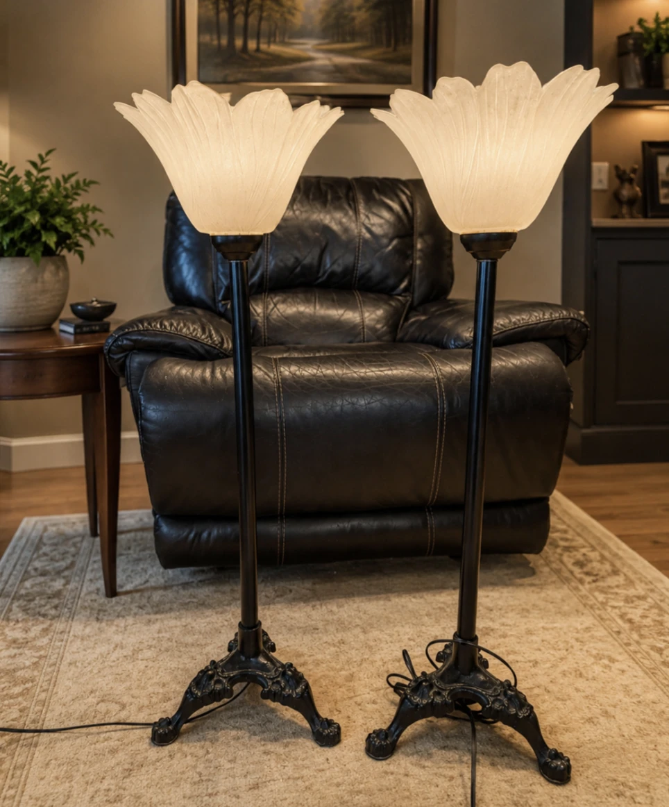 *NEED GONE* pair of vintage floor lamps