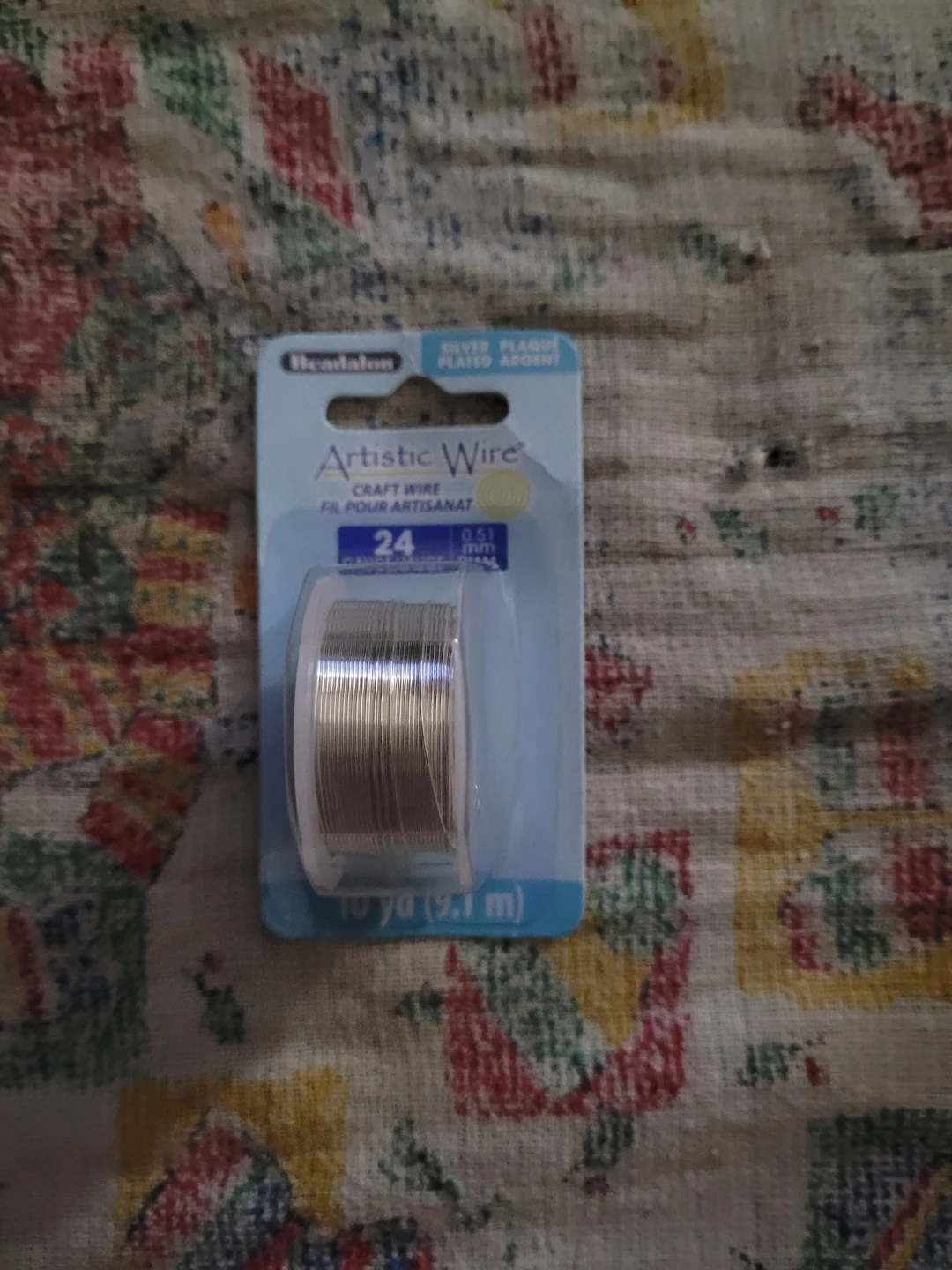 Beadalon Artistic Wire Craft Wire Size 24 Silver Plated