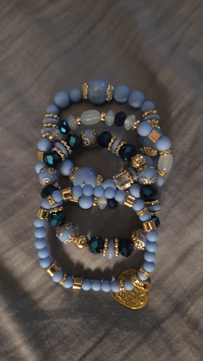 Stackable Beaded Bracelets with Charms - photo 5