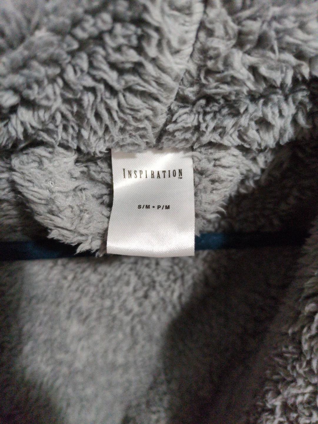 Grey Plush Robe S/M - photo 2