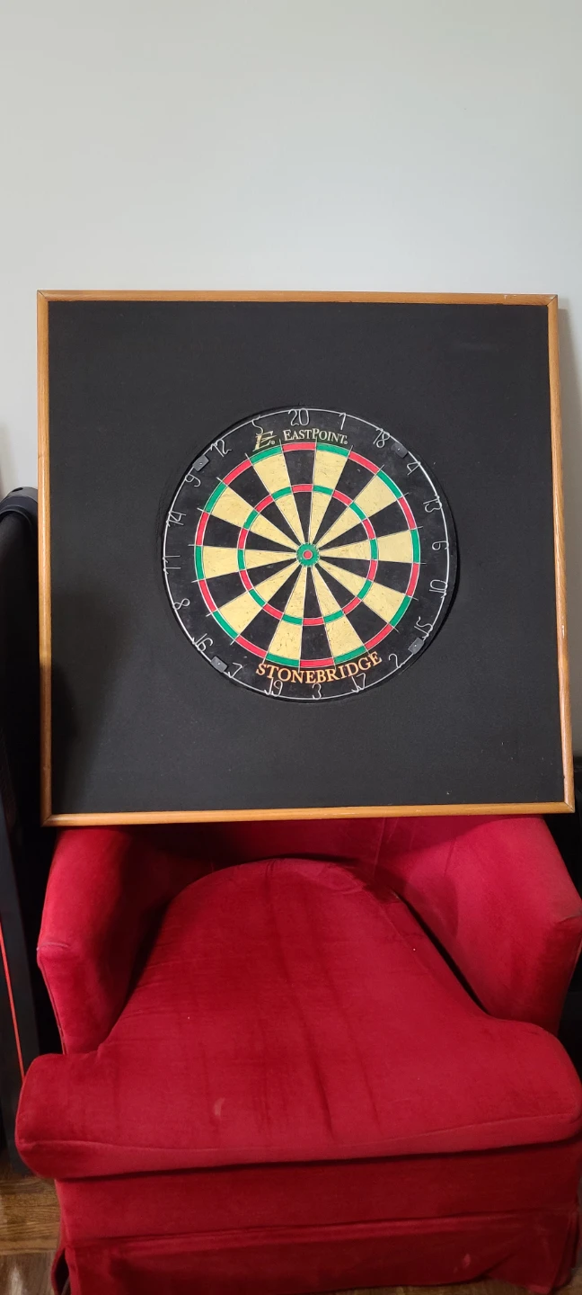 Dartboard Set with frame , 6 Darts & Accessories