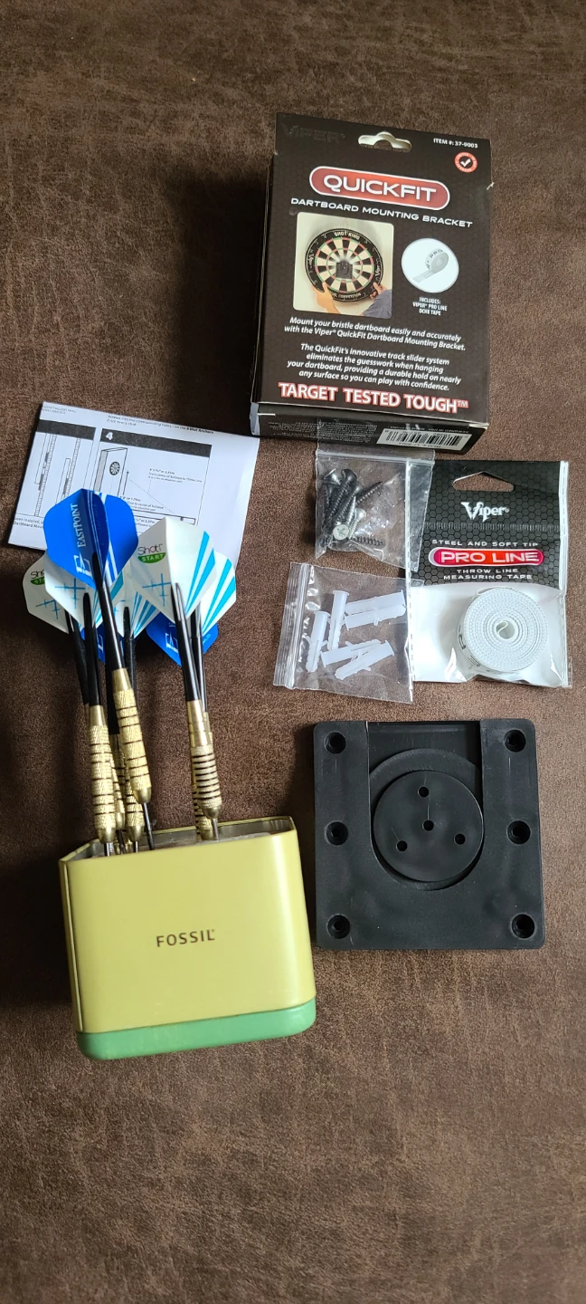 Dartboard Set with frame , 6 Darts & Accessories - photo 4