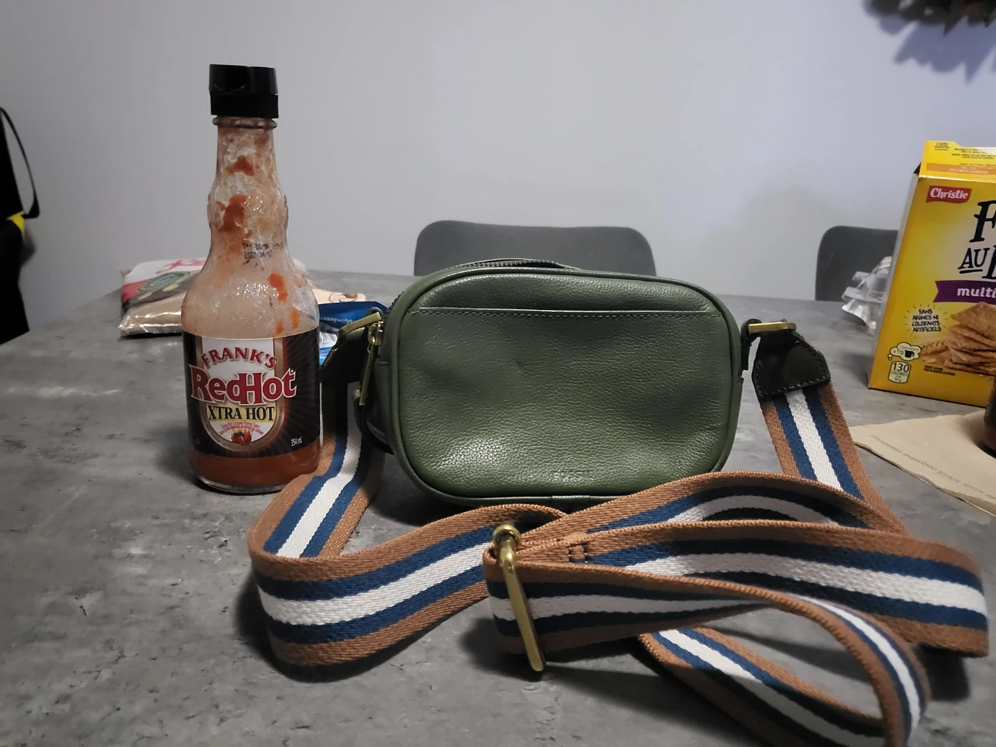 Fossil Green Leather Crossbody Bag - photo 3