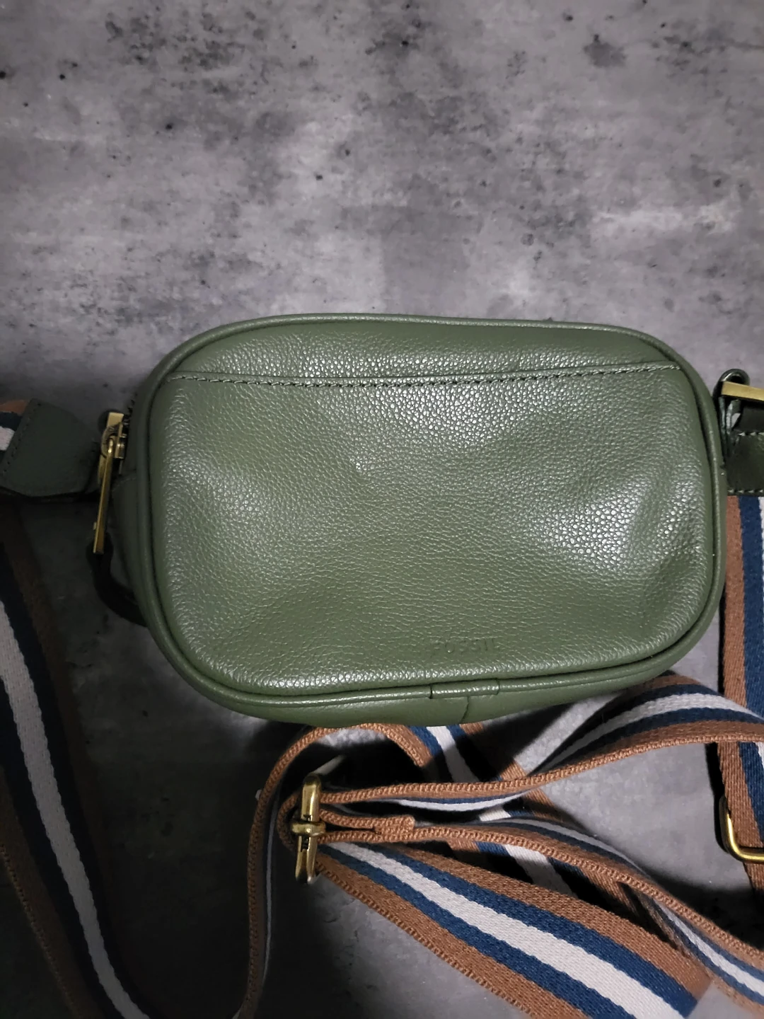 Fossil Green Leather Crossbody Bag - photo 5