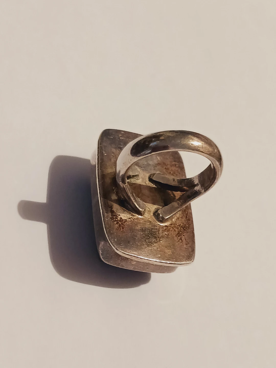 Taxco Mexico Large Black Onyx Sterling Silver 925 Ring. 5.5. - photo 5