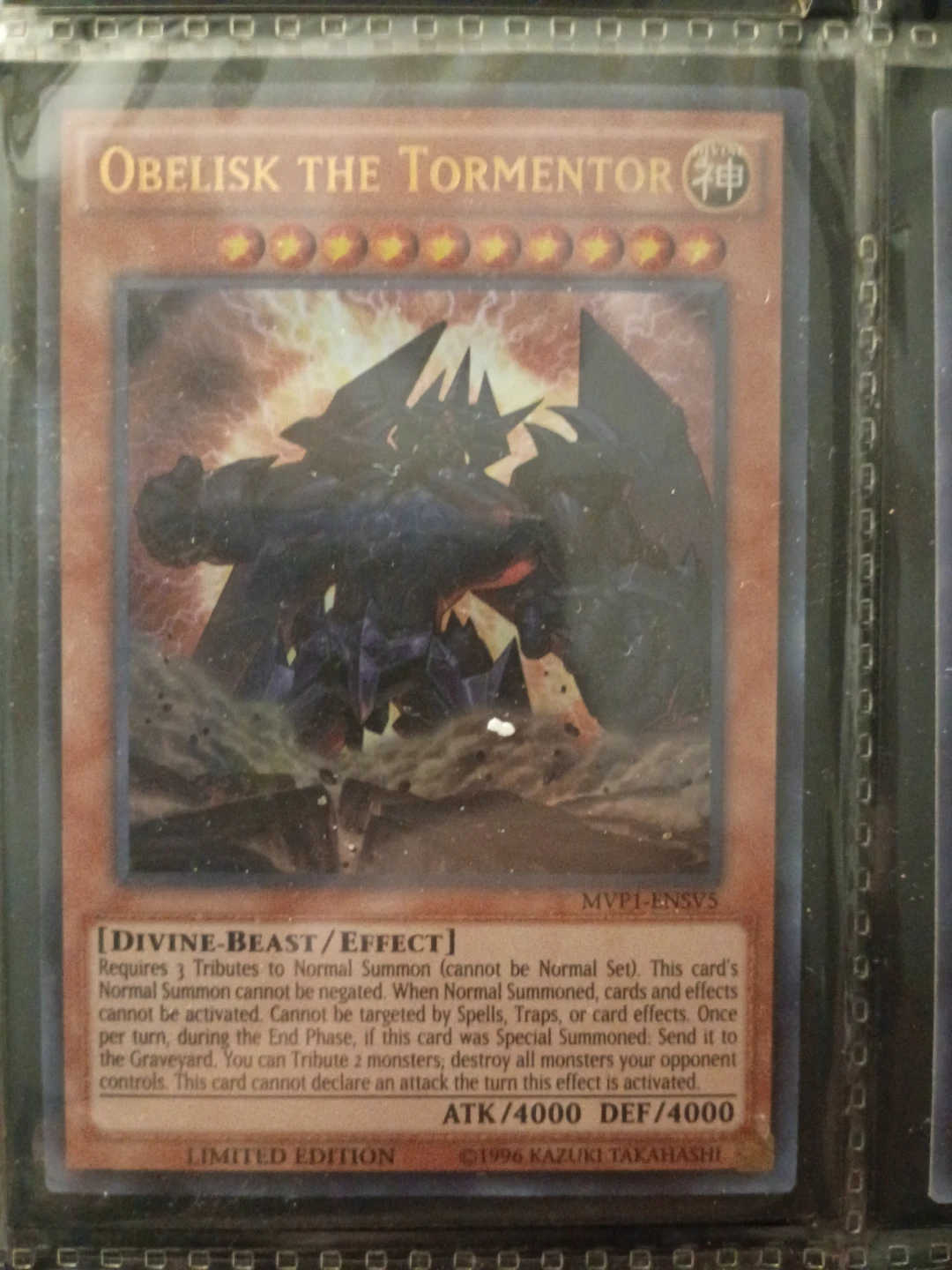 Yu-Gi-Oh! Obelisk the Tormentor Limited Edition ⚽