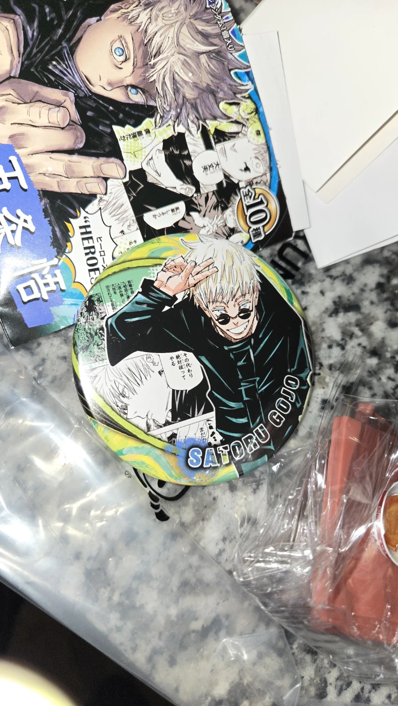 Jujutsu Kaisen Gojo Button Pin Collectable