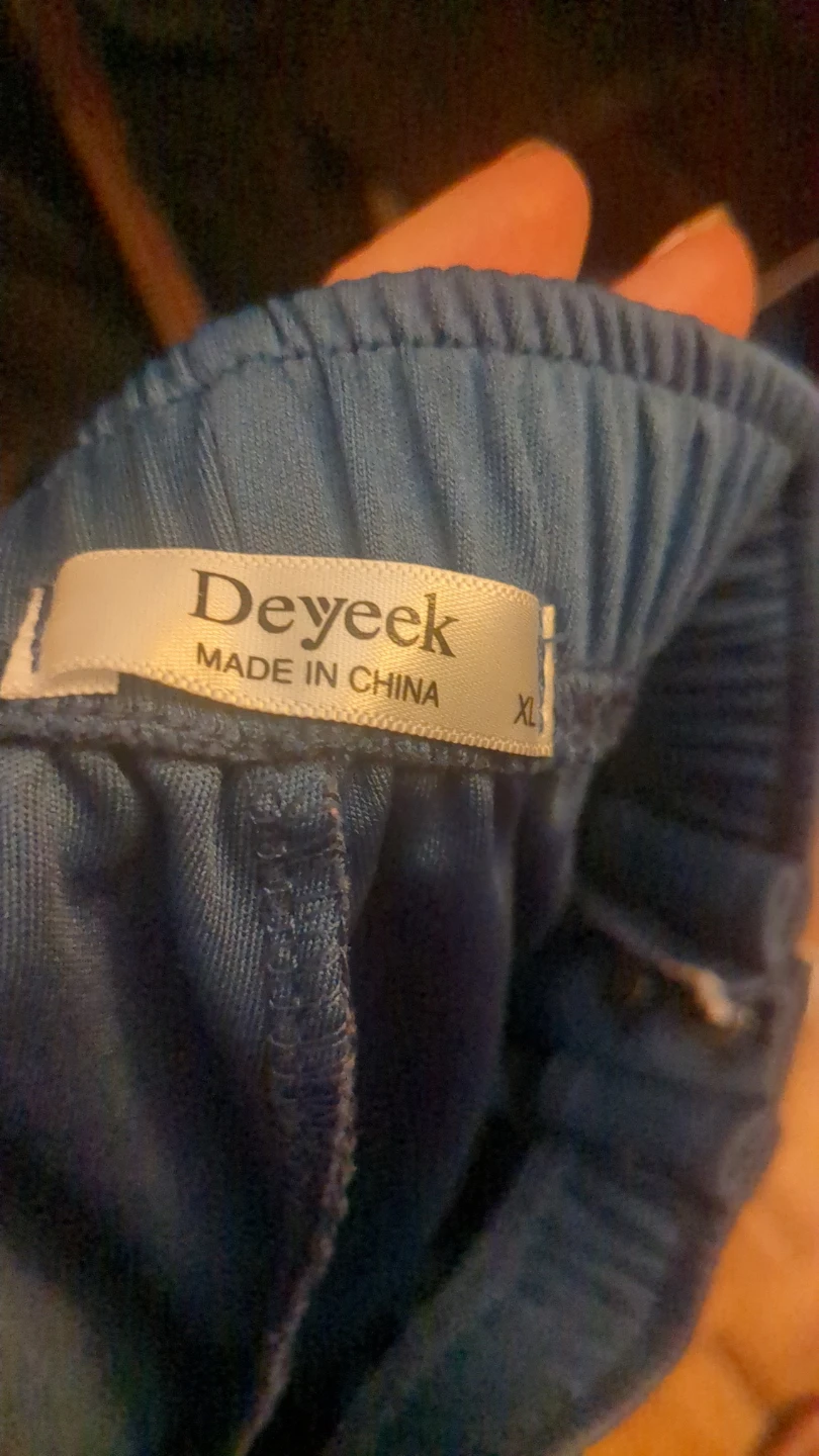 Deyeek Blue Snap Button Track Pants XL - photo 4