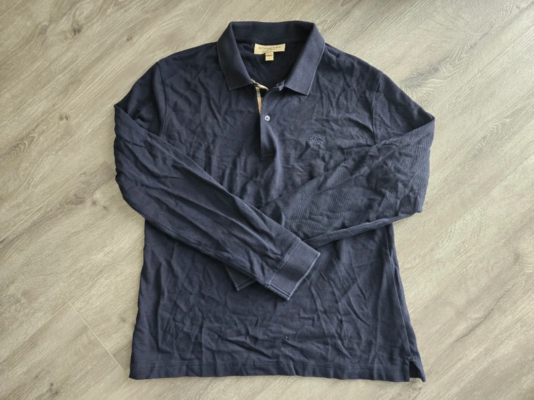 Burberry Men's Long Sleeve Polo – Large – $10
