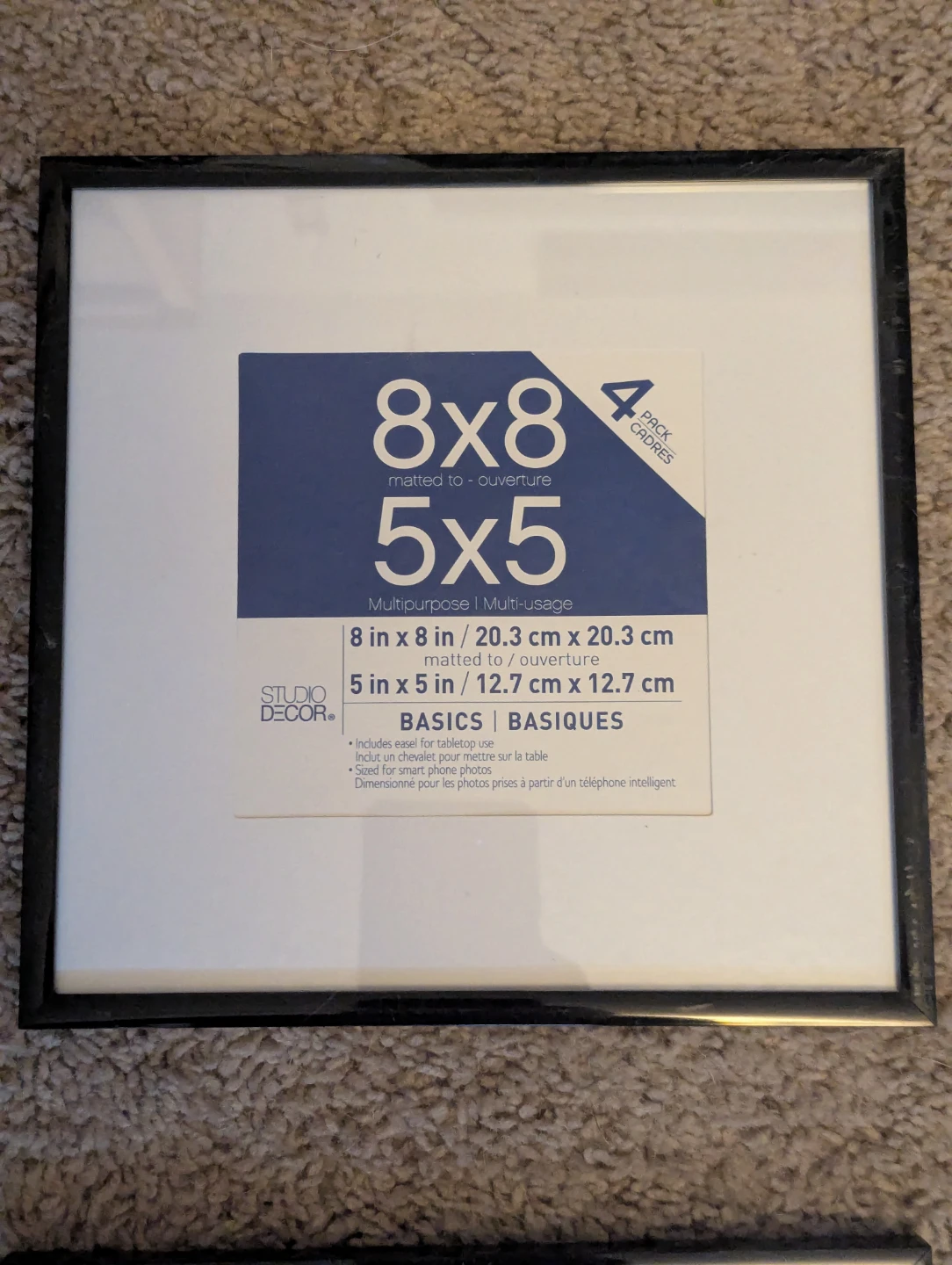 Studio Decor 8" x 8" Frames 5pc. NWT - photo 2
