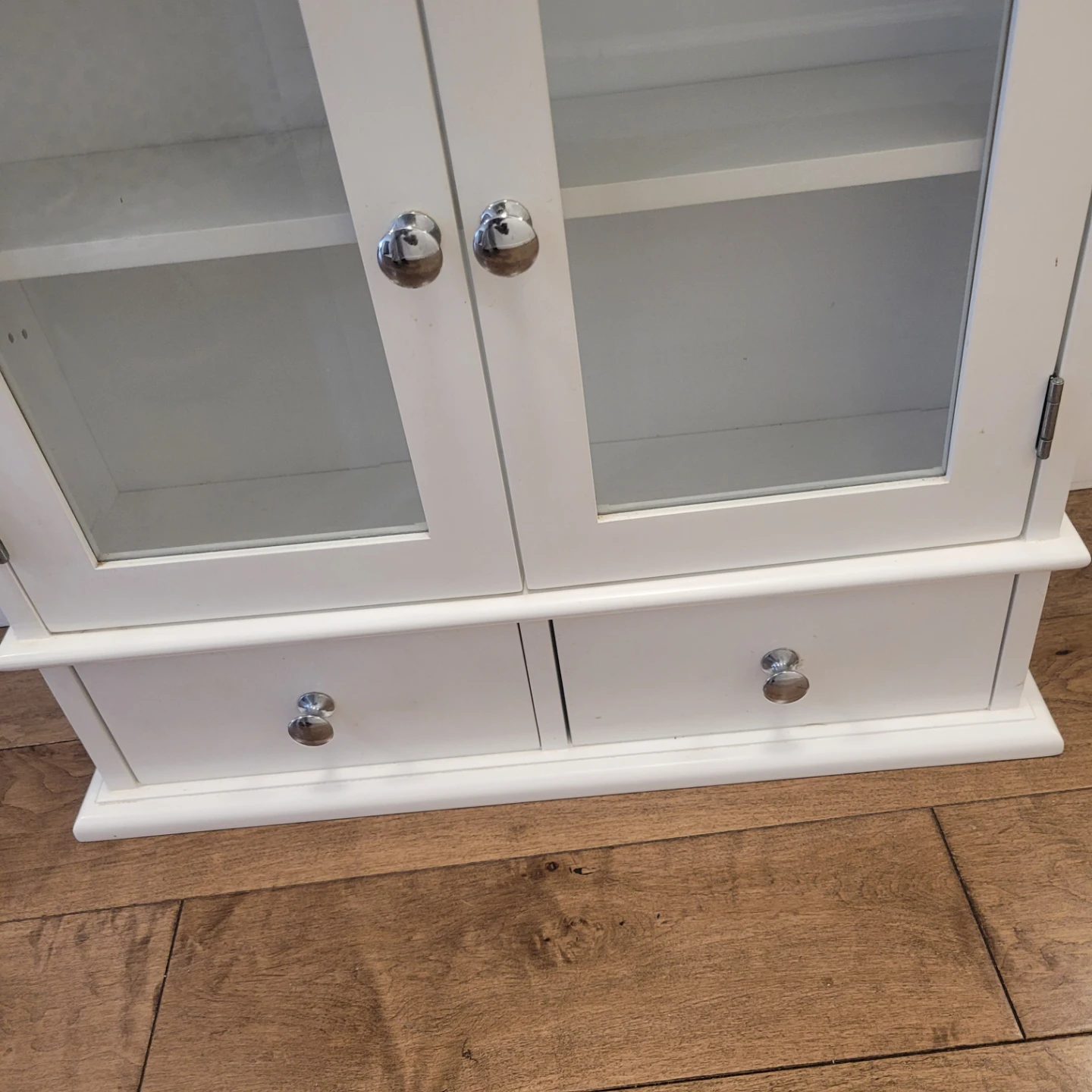 White Medicine Cabinet with Drawers - photo 2