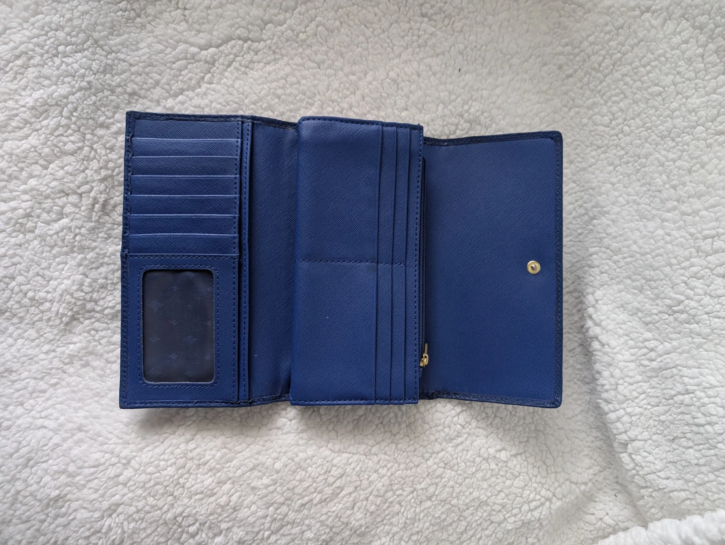 Blue Fossil Trifold Wallet - photo 4