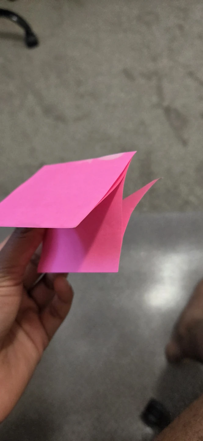 Bright Pink Sticky Notes only 3 papers left