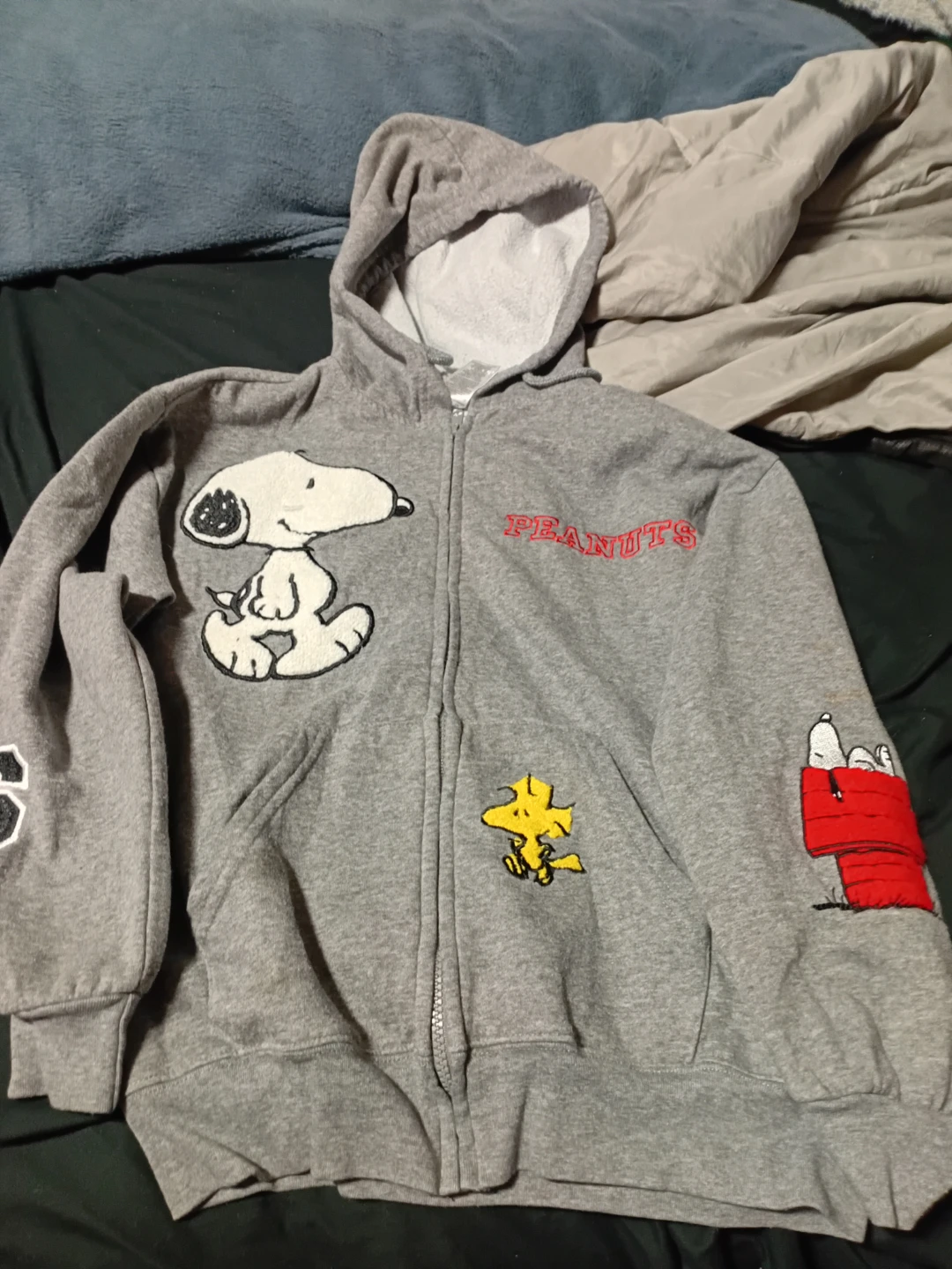 Peanuts Snoopy & Woodstock Zip-Up Hoodie