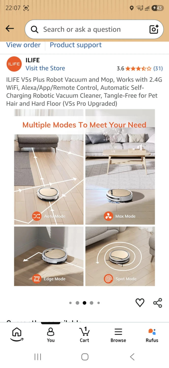 ILIFE V5s Plus Robot Vacuum and Mop - photo 3