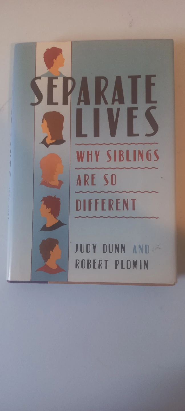 Separate Lives: Why Siblings Are So Different Book