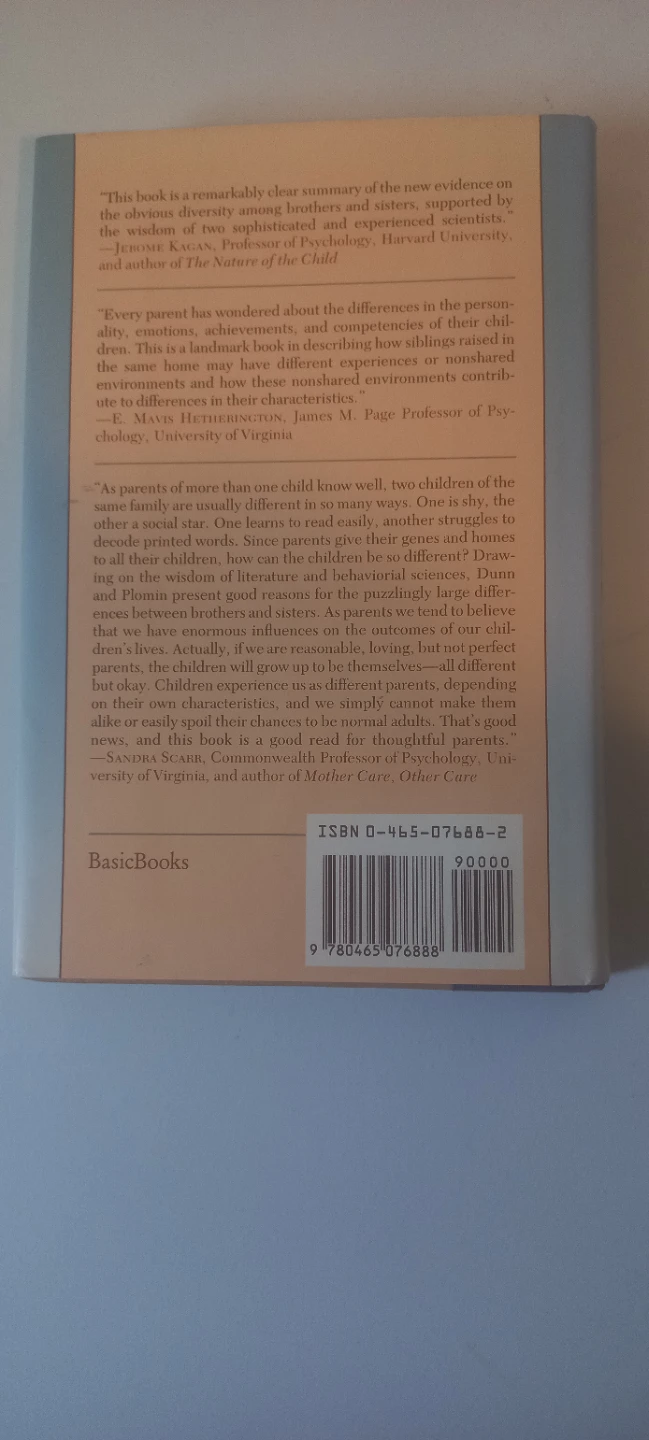 Separate Lives: Why Siblings Are So Different Book - photo 2