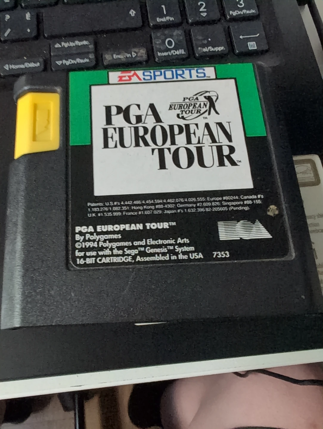 PGA European Tour Sega Genesis Cartridge
