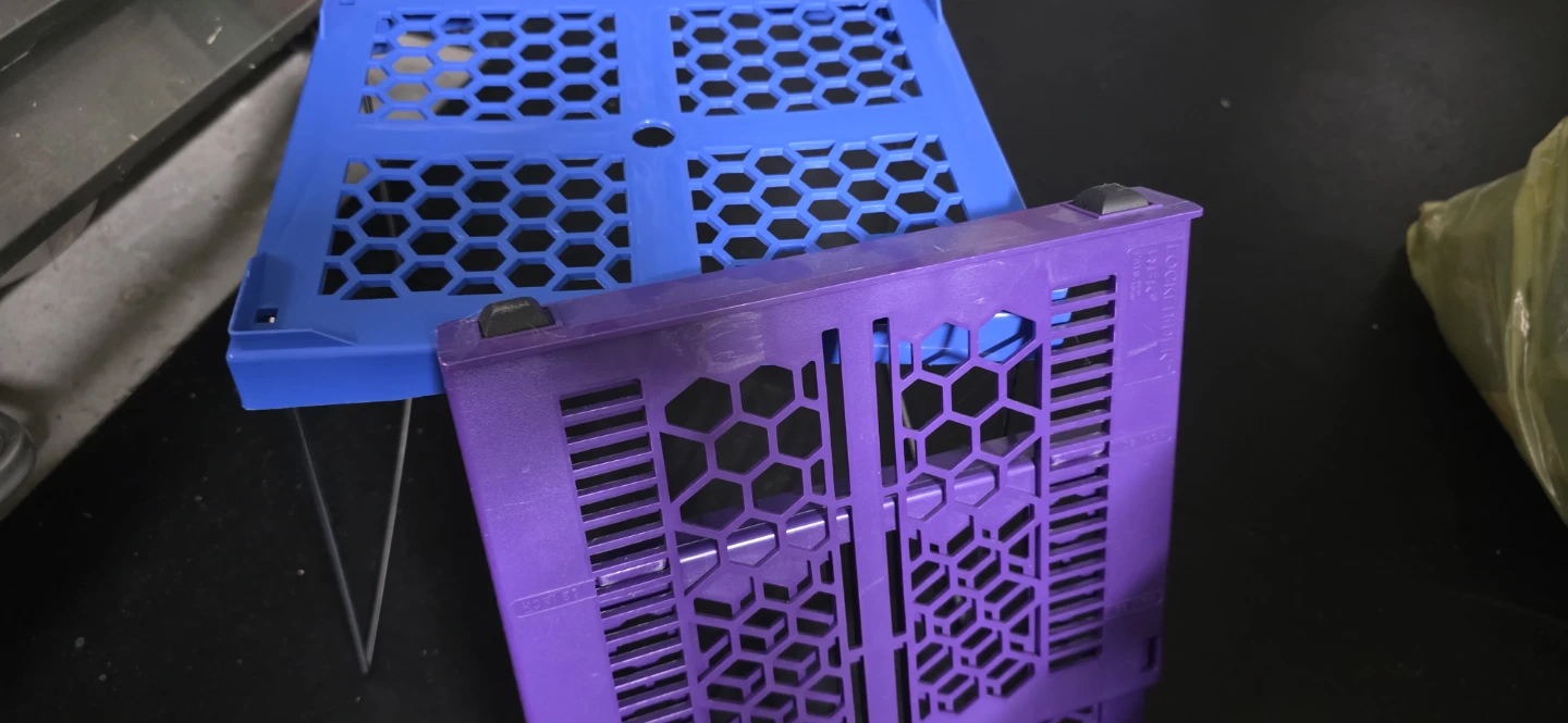 Collapsible Storage Crate Blue & Purple