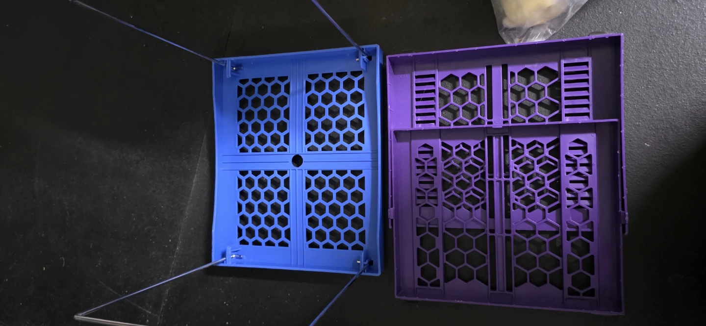Collapsible Storage Crate Blue & Purple - photo 2