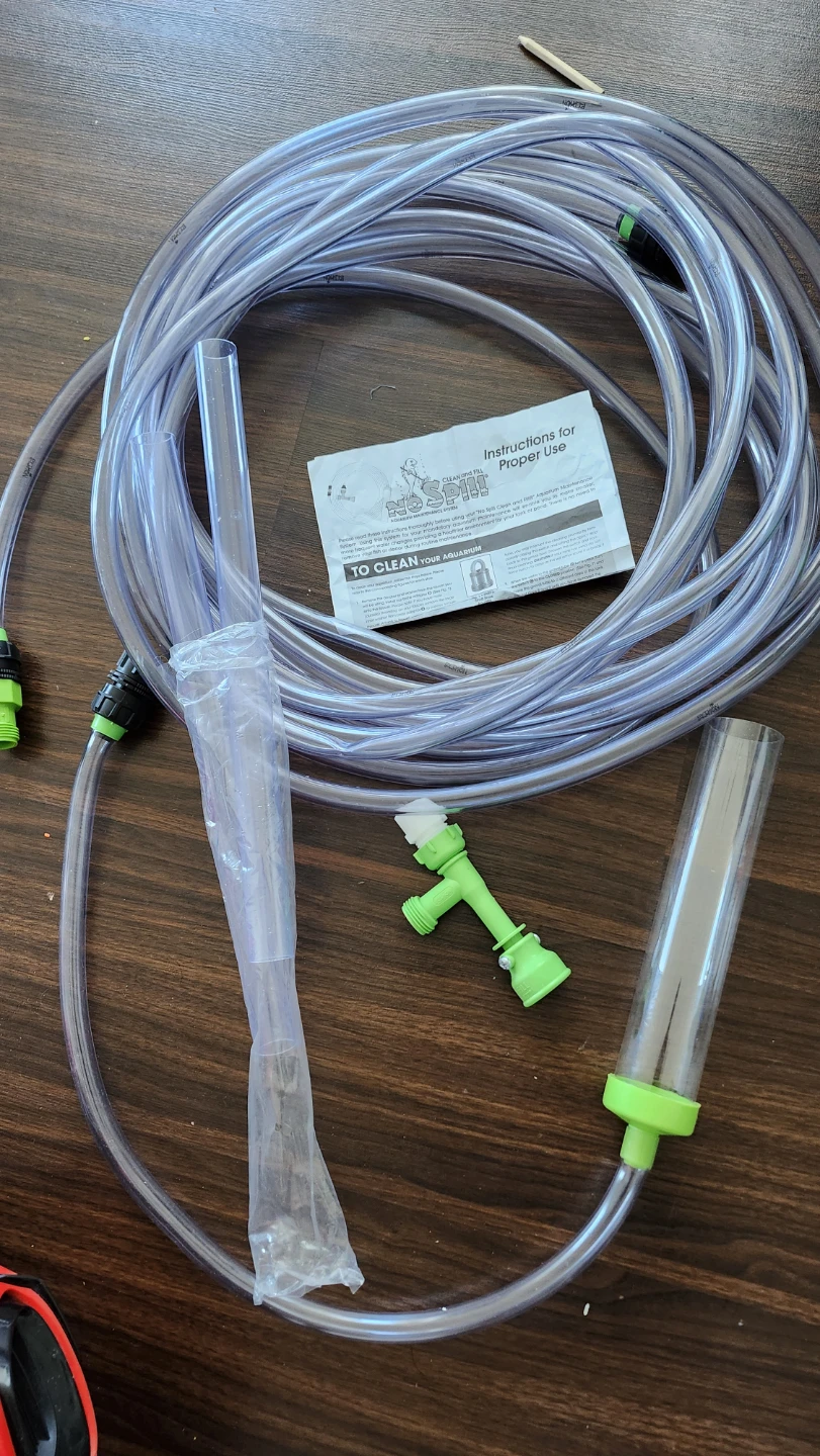 No Spill Clean and Fill" Aquarium Maintenance System