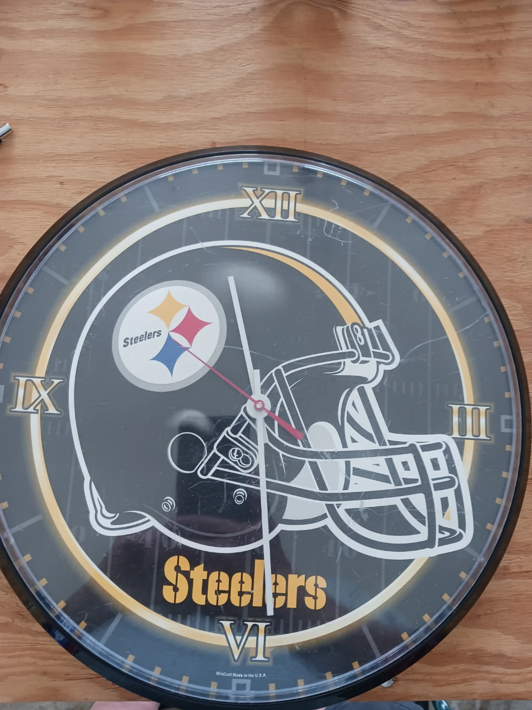 Pittsburgh Steelers Wall Clock